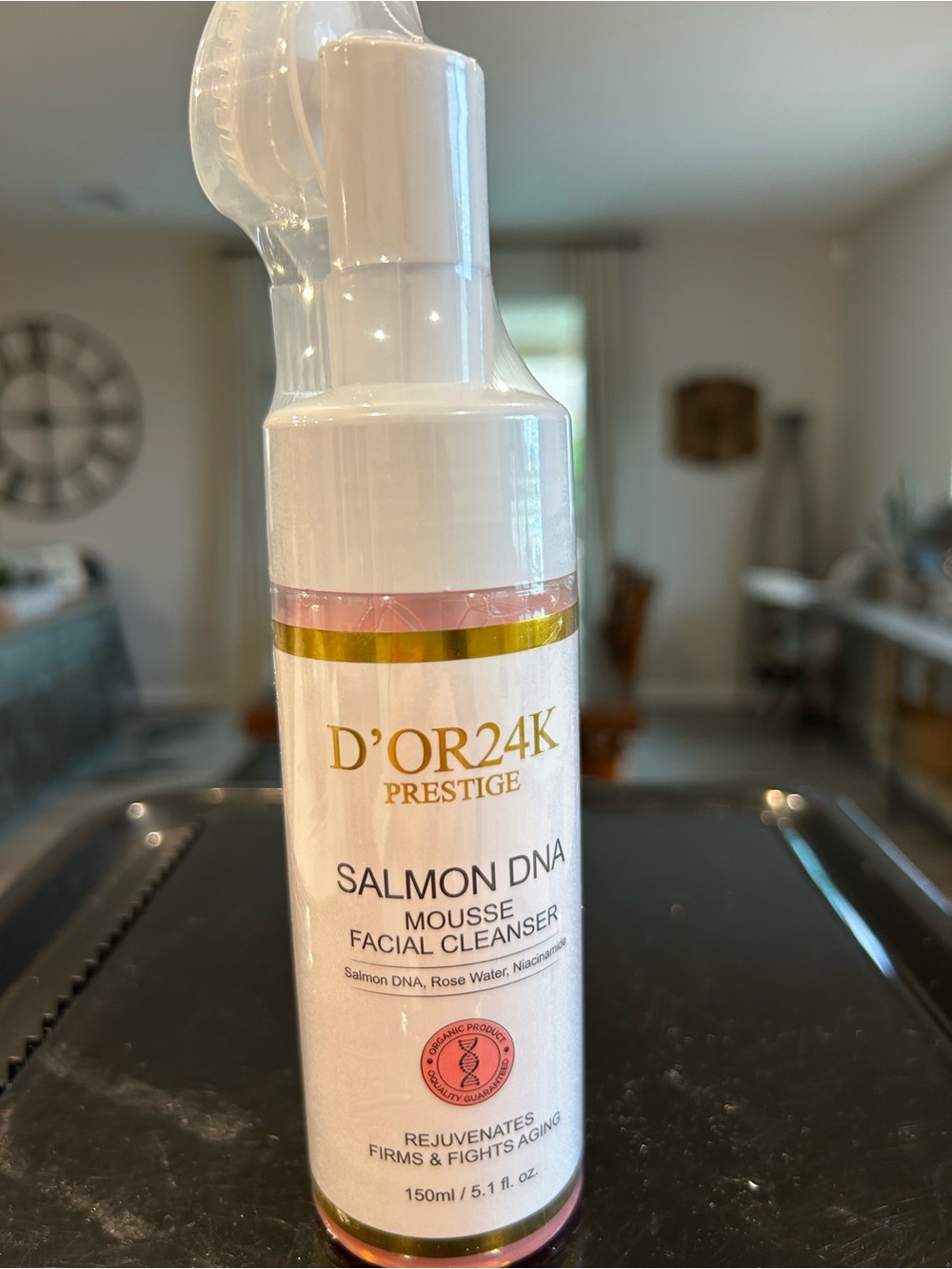D'OR24K Prestige Salmon DNA Pink Mousse Facial Cleanser